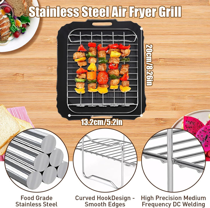 Heissluftfritteuse Zubehör für Cosori Turboblaze 6 L XXL 5,7 6,2L, Ninja Airfryer MAX PRO 6 2 Liter