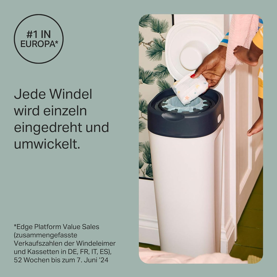 Tommee Tippee Twist & Click Windeleimer XL, Fasst bis zu 60 Windeln, Umweltfreundlicheres System mit
