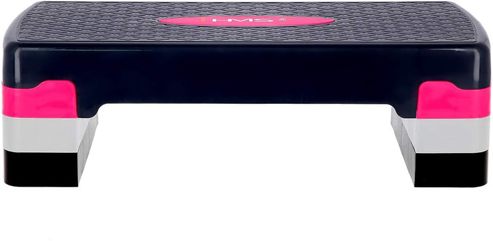 HMS Steppbrett Crossfit Fitness Stepper 3-Stufen Stepper Step-Bench - Rosa-grau - AS002