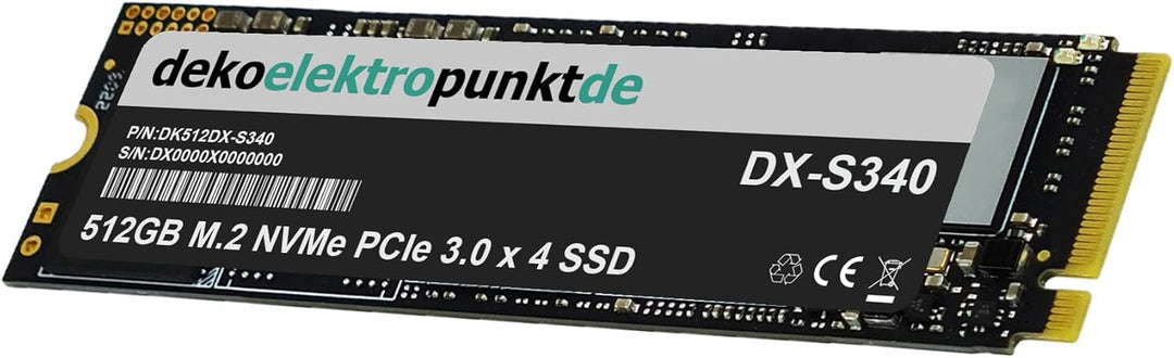 512GB M.2 NVMe Gen3 SSD Festplatte passend für GIGABYTE Z790 Gaming X AX Mainboard, Alternatives Ers
