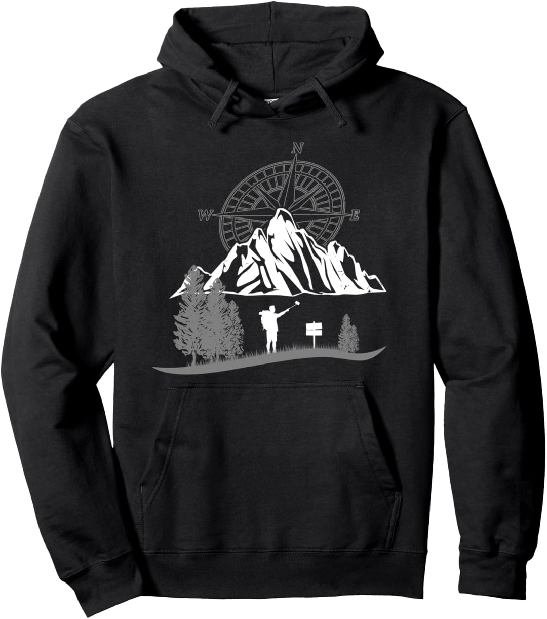 Berge und Wandern für Herren, Damen und Kinder Wander Pullover Hoodie