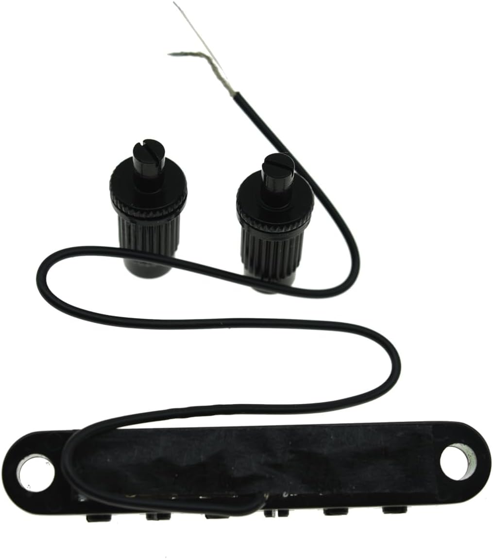 KAISH Tune-o-Matic Piezo Guitar Bridge Pickup LP Piezo Guitar Bridge Pickup für Les Paul Schwarz, sc