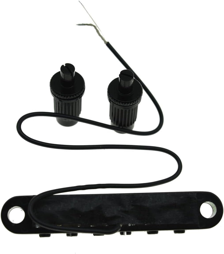 KAISH Tune-o-Matic Piezo Guitar Bridge Pickup LP Piezo Guitar Bridge Pickup für Les Paul Schwarz, sc