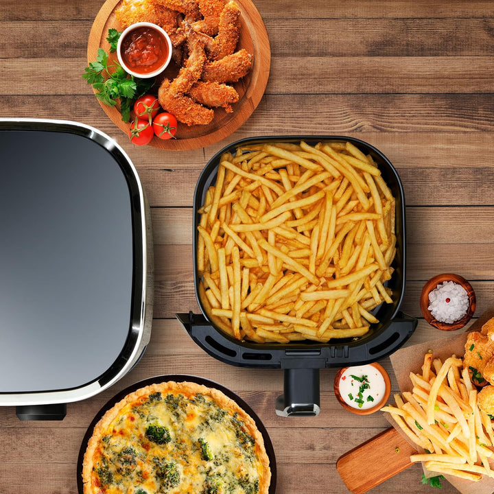 alpina Airfryer 4.5L - Heissluftfritteuse 1-4 Personen - Air Fryer mit Timer-Funktion - einstellbare