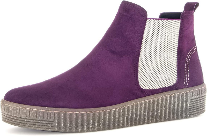 Gabor Damen Chelsea Boots, Frauen Stiefeletten,Wechselfussbett,Best Fitting 37.5 EU Violett Dark Orc