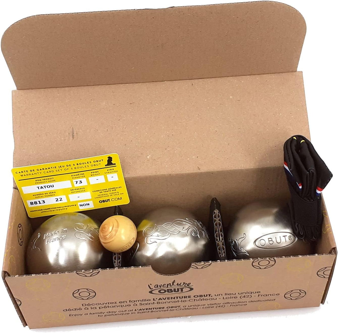 Obut Tatou Boule-Kugeln, Freizeit, Edelstahl, 3 Kugeln