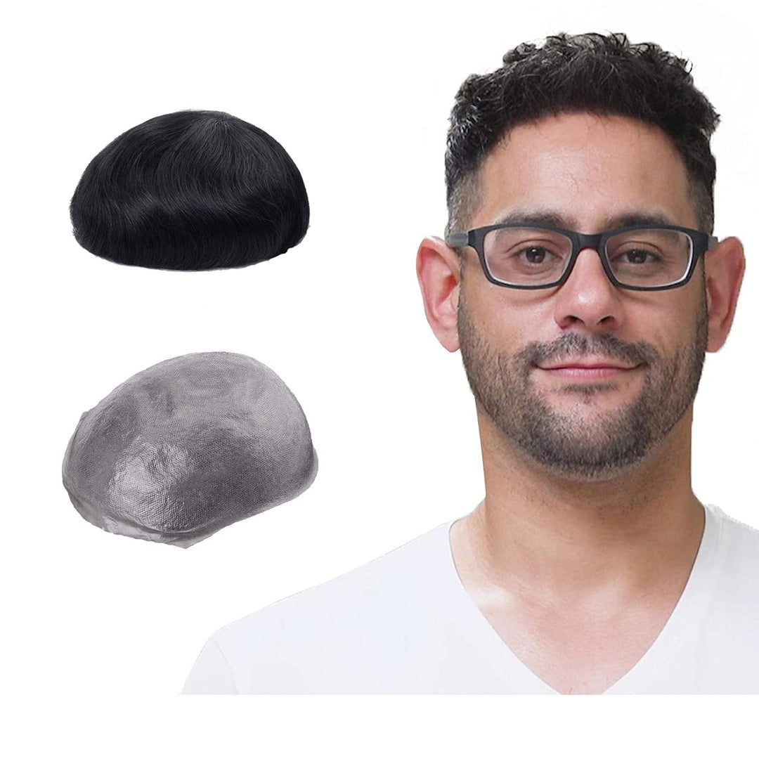 Lordhair Perücke Männer,Realität Toupet,0,06 mm Alle V-Looped Dünnes,Haarfreestyle,Natürlich eng anl