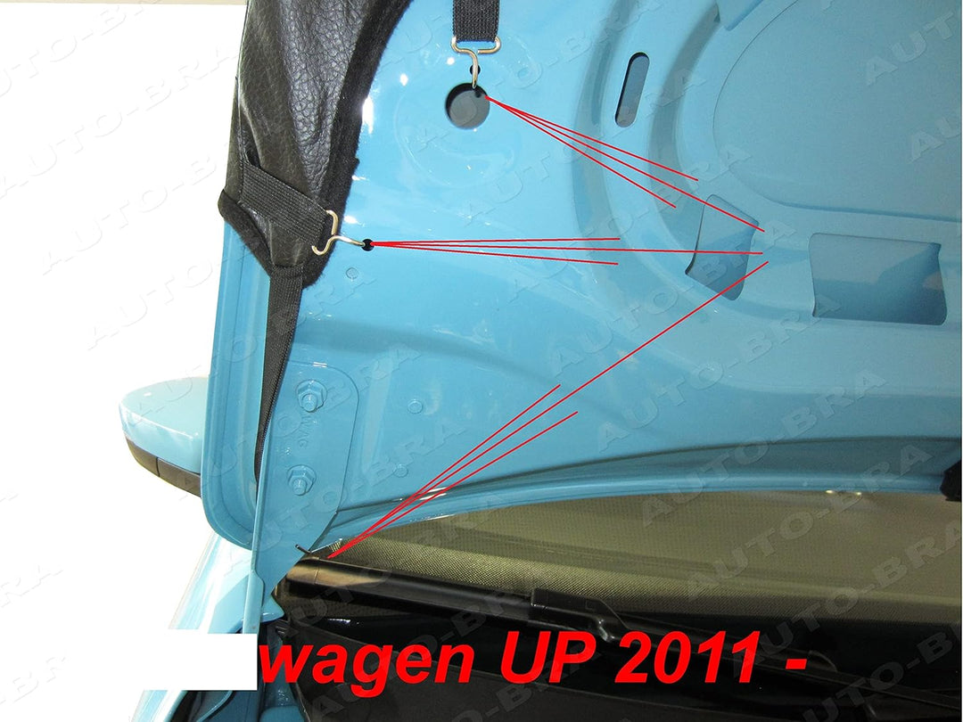 AB3-00427 Auto Bra kompatibel mit VW Volkswagen UP Bj. seit 2011 Haubenbra Steinschlagschutz Tuning