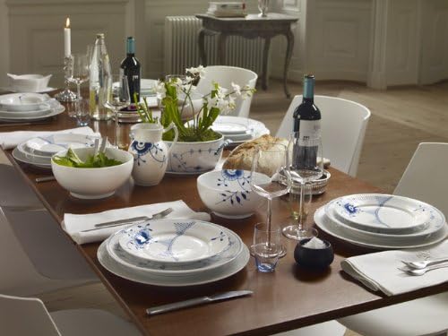 Royal Copenhagen 1017373 Blue Fluted Mega Frühstücksteller, Porzellan 27cm Wht, 27cm Wht