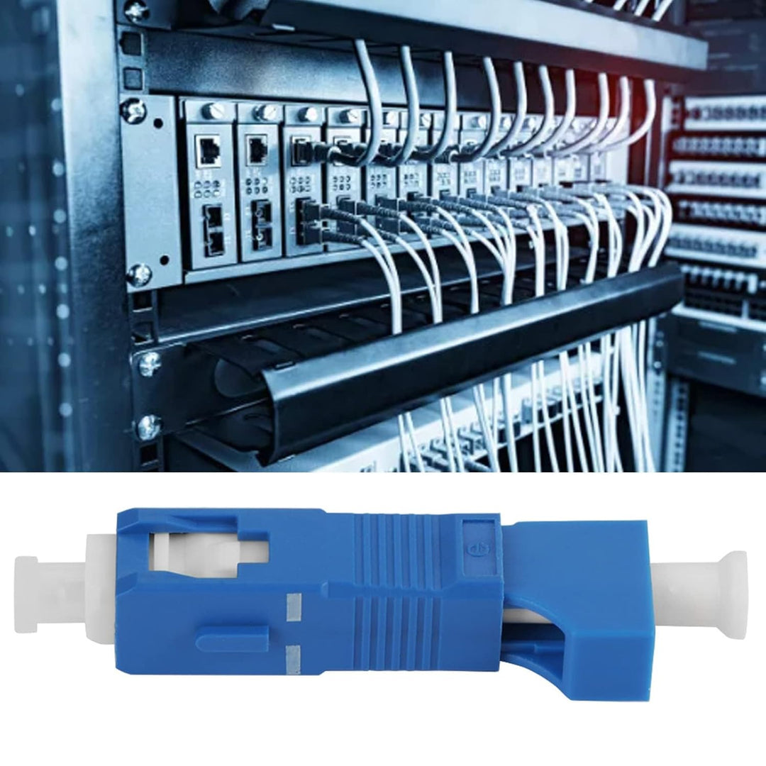 Spacnana 5PCS Fiber Optic Adapter SC Männlich LC Weibliche Hybrid Fiber Optic Adapter Konverter Tele