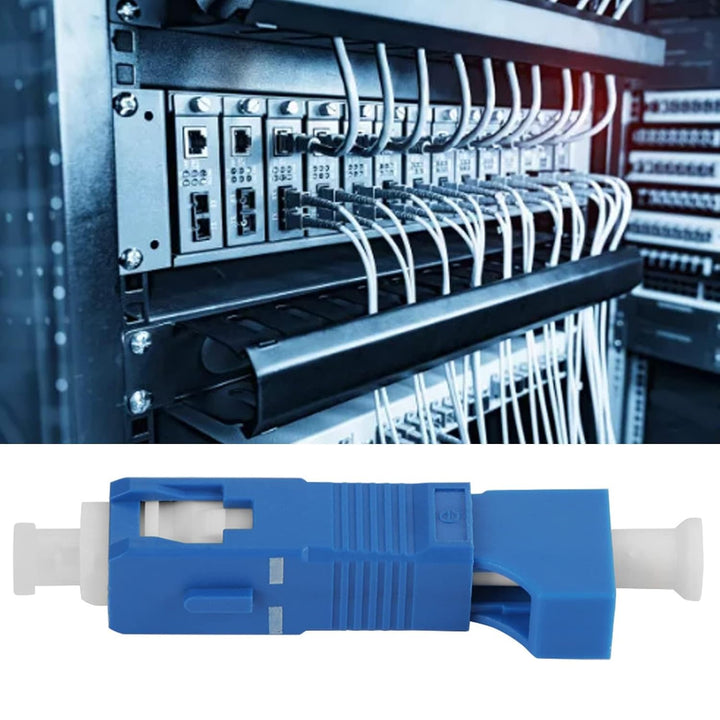 Spacnana 5PCS Fiber Optic Adapter SC Männlich LC Weibliche Hybrid Fiber Optic Adapter Konverter Tele