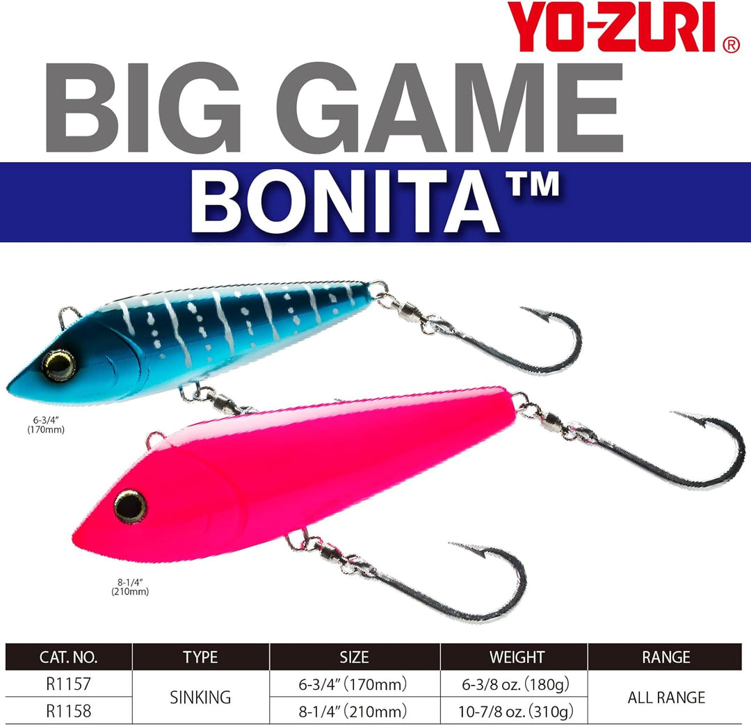 Yo-Zuri Bonita Trolling Sinkköder Violett/Schwarz, 16,5 cm, Violett/Schwarz, 16,5 cm