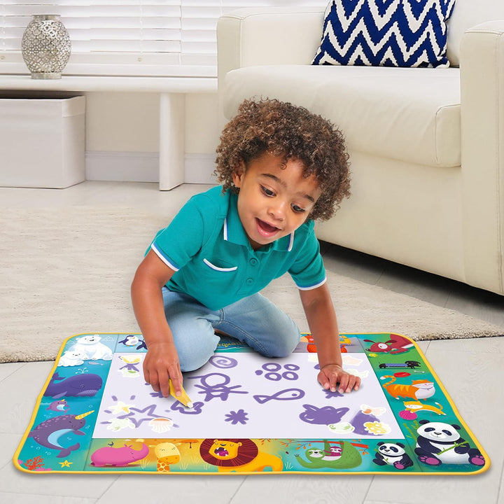 Aquadoodle E73267 Animal Friends Doodle, Offizielles Tomy No Mess Mal- & Zeichenspiel, Wasserspielma