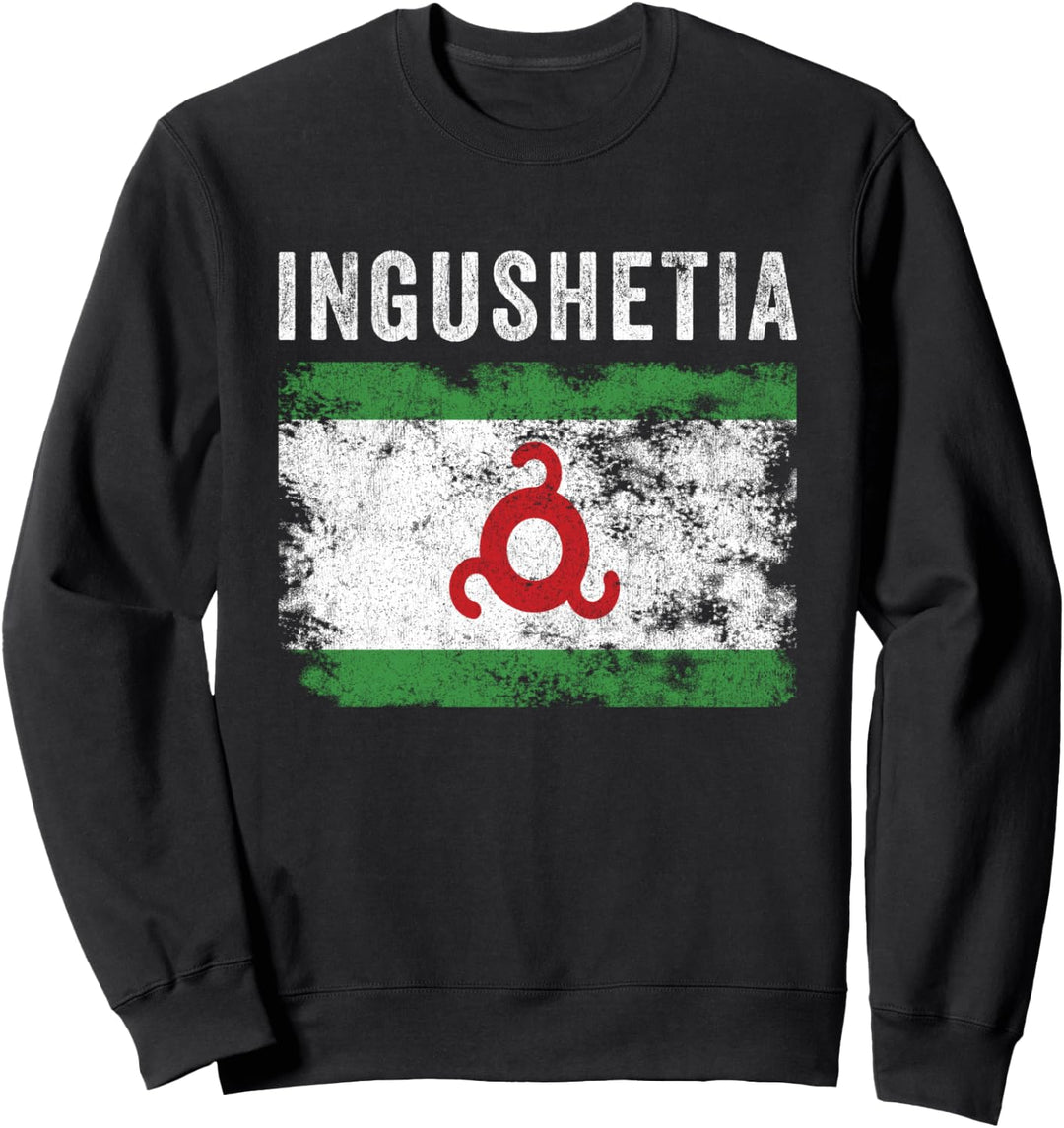 Inguschetien-Flagge im Used-Look - Männer Frauen Kinder - Ingusch Flagge Sweatshirt