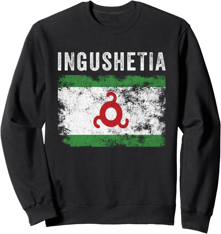 Inguschetien-Flagge im Used-Look - Männer Frauen Kinder - Ingusch Flagge Sweatshirt