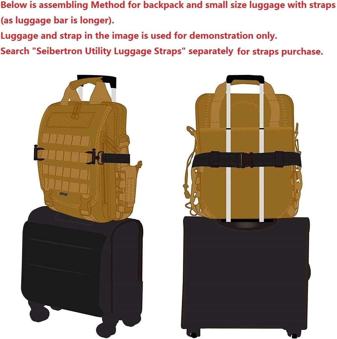 Seibertron Molle Multifunktions Umhängetasche Oder Rucksack Airport Friendly Schultertasche, Aktenta