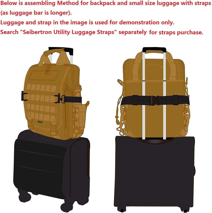 Seibertron Molle Multifunktions Umhängetasche Oder Rucksack Airport Friendly Schultertasche, Aktenta