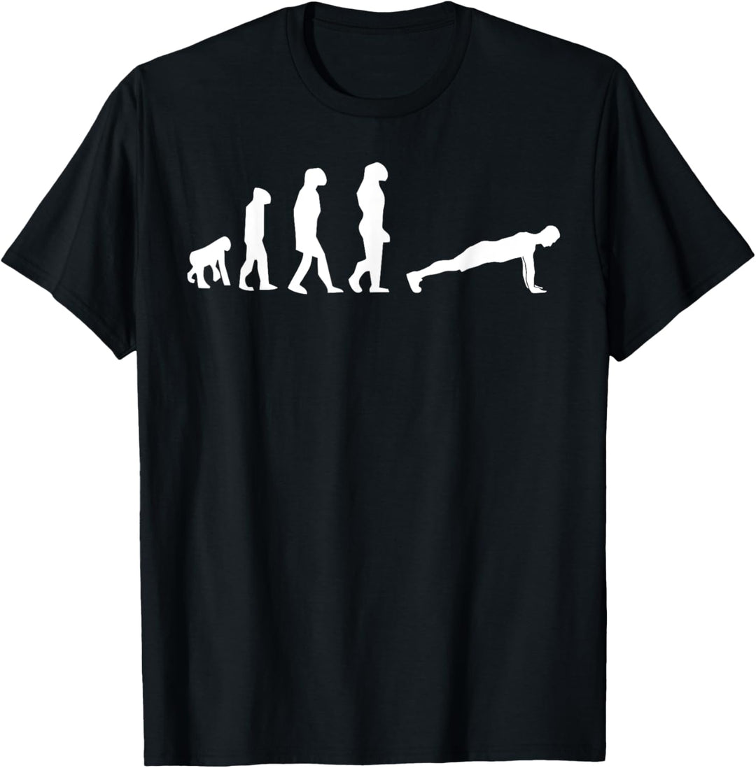 Liegestütze Evolution - Fitness - Liegestütze T-Shirt