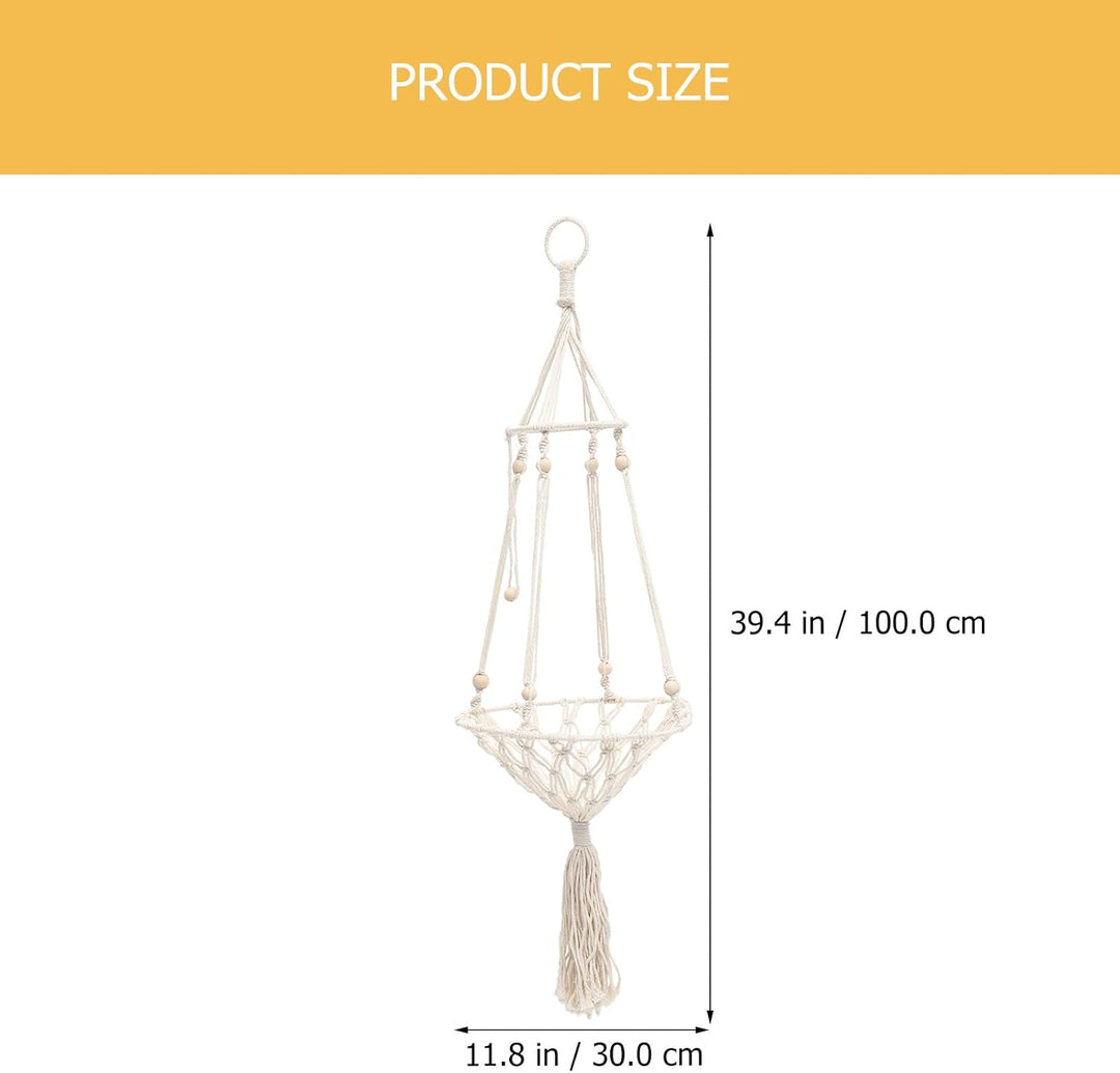 VANZACK Dekorative Katzenhängematte Aus Makramee Woven Cat Swing Toy Für Kleine Haustiere Kreatives