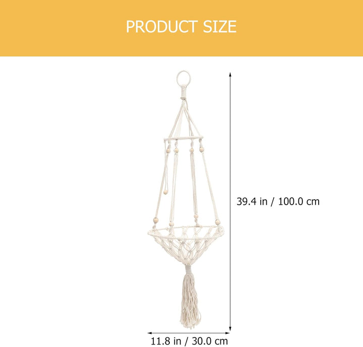 VANZACK Dekorative Katzenhängematte Aus Makramee Woven Cat Swing Toy Für Kleine Haustiere Kreatives