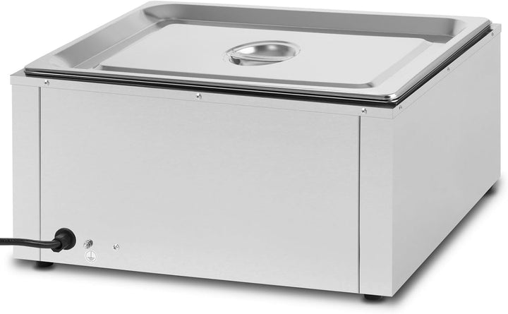 Speisenwärmer Buffetwärmer Wärmebehälter Für Speisen Elektrisch 1000W aus Edelstahl (Inkl 1x 1/1 GN