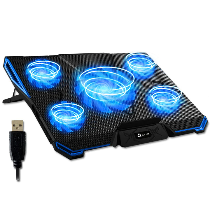 KLIM Cyclone - Laptop Kühler - NEU 2024 - Ständer - Maximale Kühlung - Verhindere Ãœberhitzung - Sch