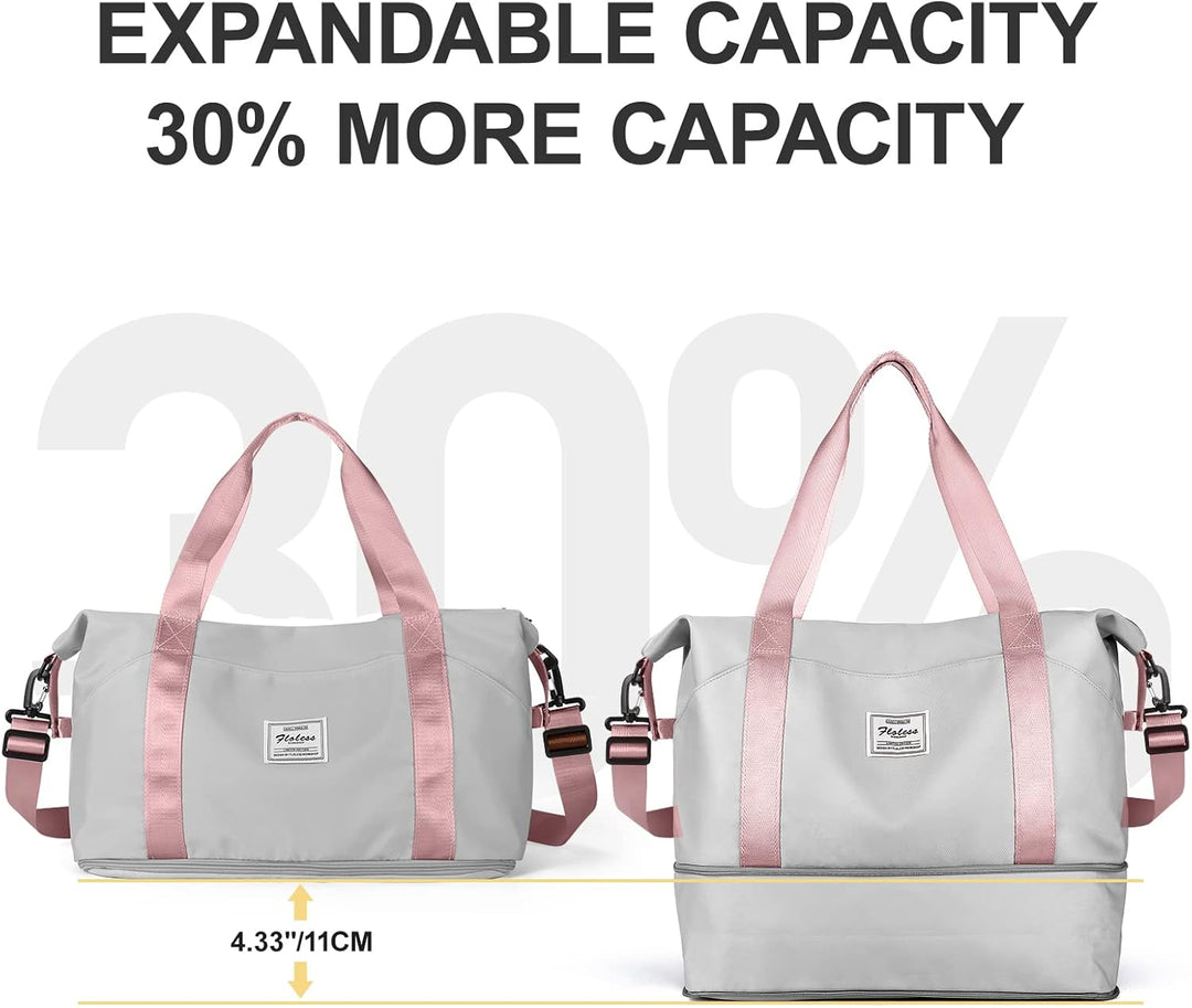 Reisetasche Damen Sporttasche 40x20x25 Ryanair Handgepäck Tasche Weekender Bag Schwimmtasche Wasserd