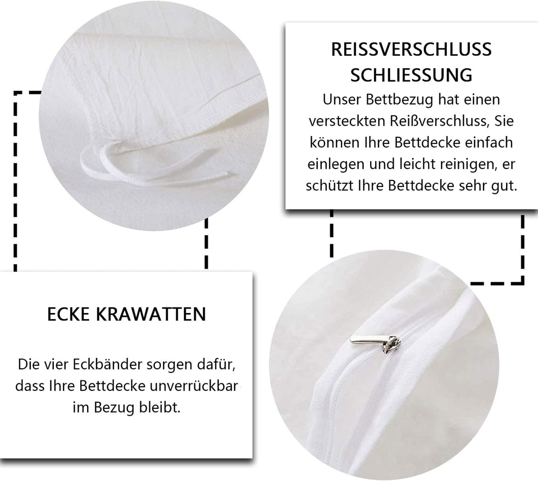 Happy Camping Bettbezug, 2-teilig 135 x 200 cm für Jungen Kinder Teenager Erwachsene Camper-Bettwäsc