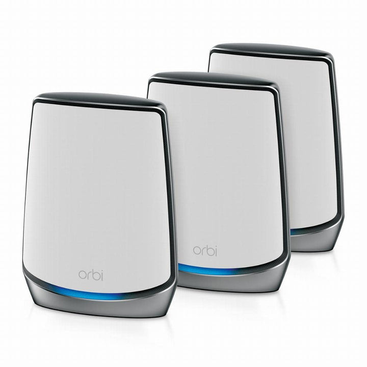 NETGEAR Orbi WiFi 6 Mesh WLAN System (RBK853) | Triband Mesh, Router mit 2x Satelliten | WLAN-Abdeck