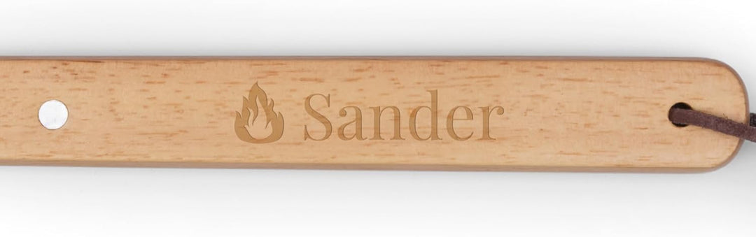 Grill gabel personalisiert mit Name Order Botschaft - Fleischgabel mit Gravur und aus Edelstahl mit