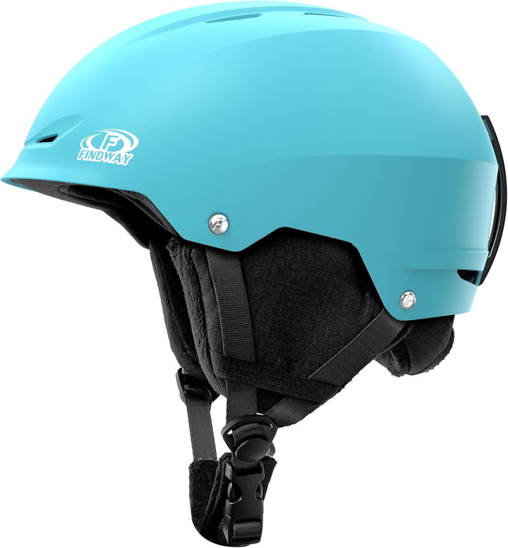 Findway Skihelm für Herren & Damen,Snowboard Helm mit Ohrenschützer für Erwachsene Jugend mit Verste
