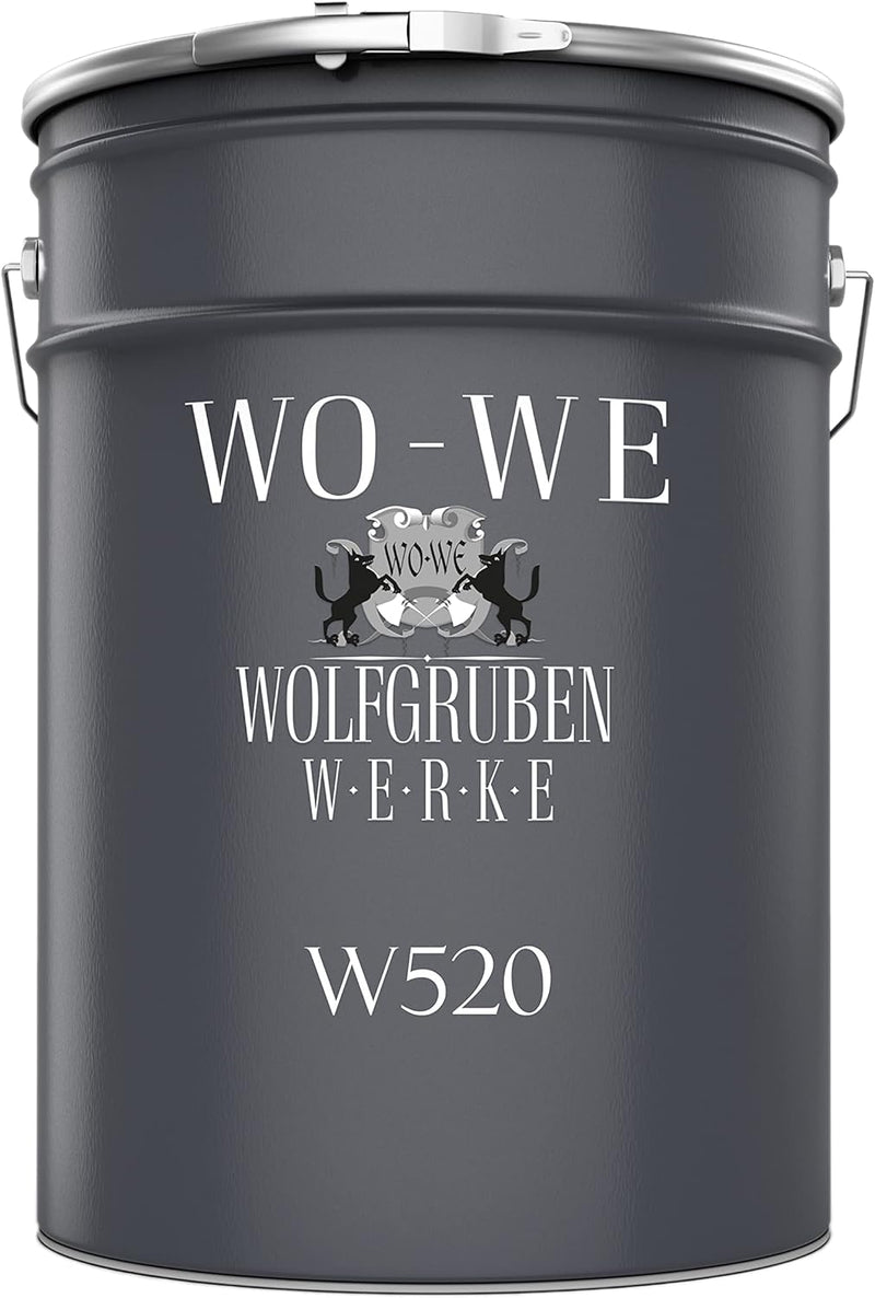 WO-WE Nano Fassadenfarbe W520 Wandfarbe für Aussen Mauer Fassade Platingrau - 2,5L RAL 7036 ähnl. Pl