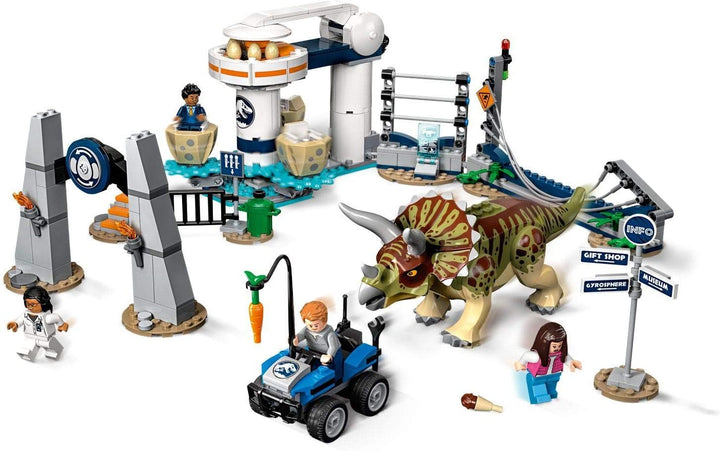 LEGO Jurassic World 75937 Triceratops-Randale, Bauset Mehrfarbig, Mehrfarbig