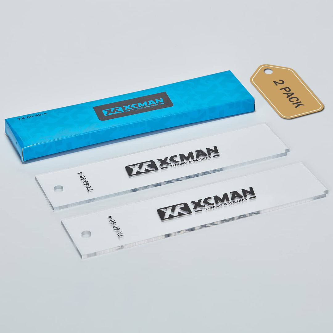 XCMAN Alpine Ski Freeride & Snowboard Base Wax Plastic Scraper 2pcs Snowboard 230 x 60 x 4 mm, Snowb