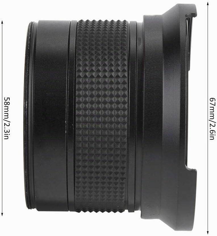 Weitwinkel-Objektiv Fisheye Sx540 Weitwinkelobjektiv Aheuto 58 mm 0,35 x Fisheye für grosse digitale