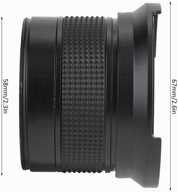 Weitwinkel-Objektiv Fisheye Sx540 Weitwinkelobjektiv Aheuto 58 mm 0,35 x Fisheye für grosse digitale