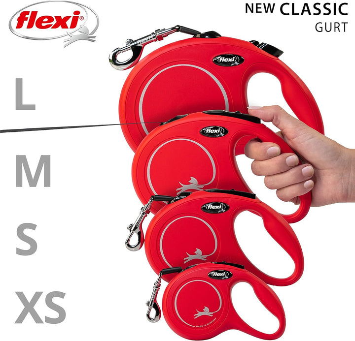 flexi New Classic L Gurt 8 m rot für Hunde bis 50 kg rot L 8 m, rot L 8 m