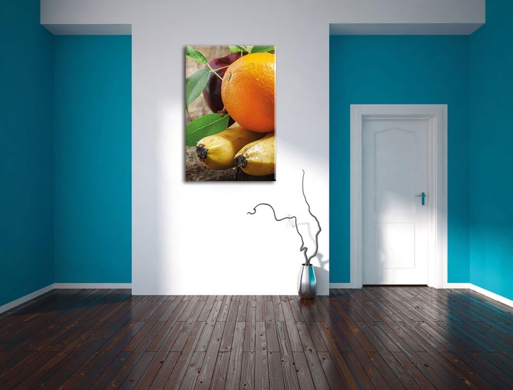 Pixxprint Leckeres Obst, Format: 100x70 auf Leinwand, XXL riesige Bilder fertig gerahmt mit Keilrahm