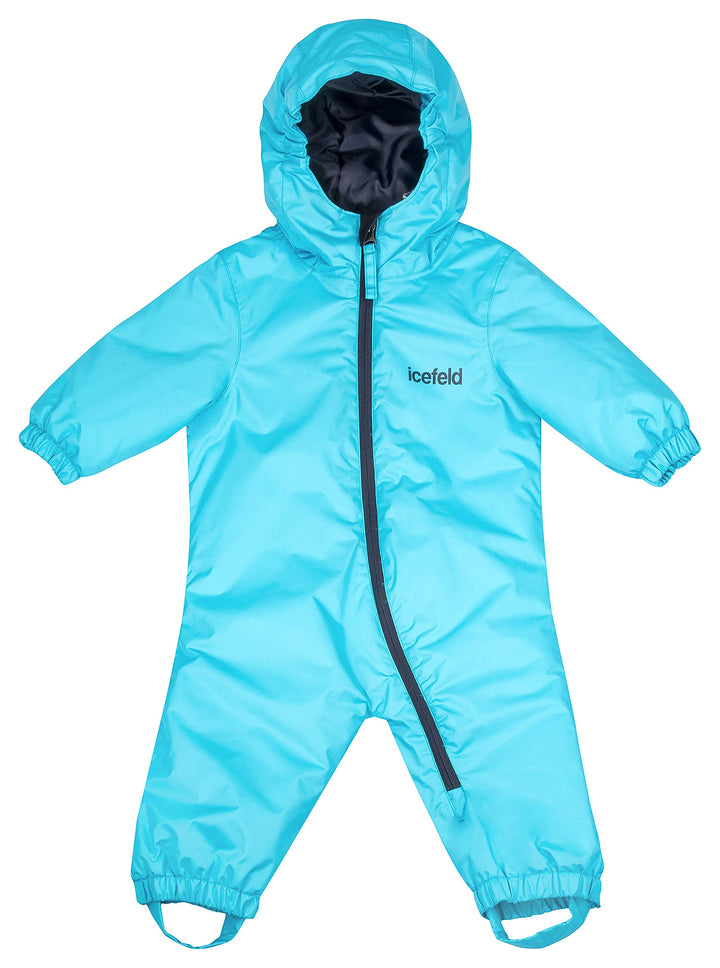 Schneeoverall/Skianzug für Babys und Kinder (Mädchen und Jungen) 74-80 hellblau, 74-80 hellblau