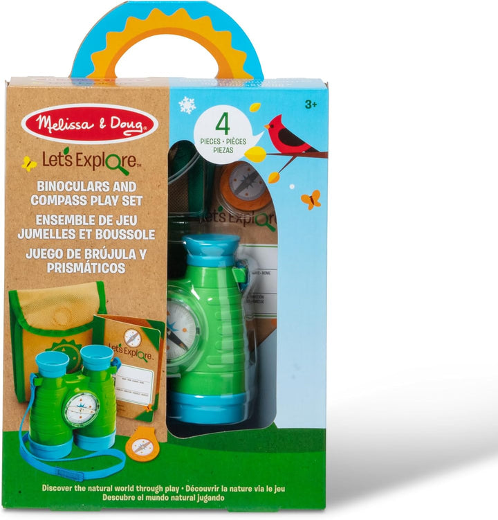 Melissa & Doug Let's Explore Fernglas und Kompass Set | Pretend Play | ab 3 Jahren | Geschenk für Ju
