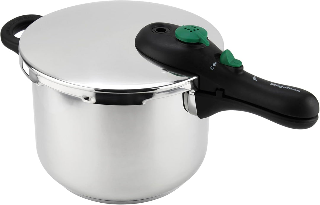 Magefesa Schnellkochtopf, Rostfreier Edelstahl, 22 cm, 6 l