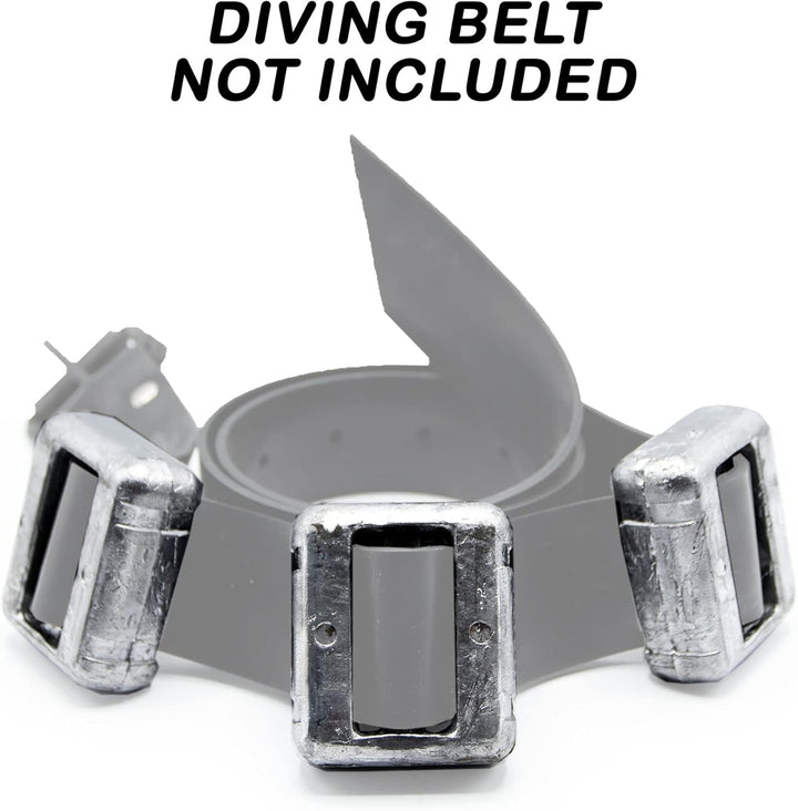 NAMAKA® Blei Sub Ballast für Tauchgänge von 1 kg - 1 bis 6 Stück in einer Packung. Silber, 5 Stück,
