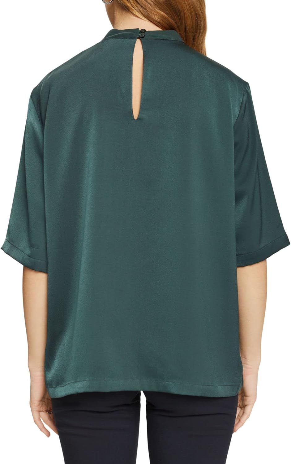 ESPRIT Damen Bluse M 376/Dark Teal Green 2, M 376/Dark Teal Green 2