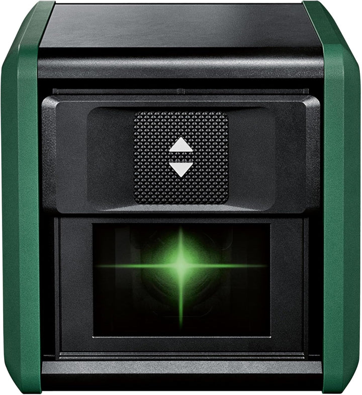 Bosch Home and Garden Kreuzlinienlaser Quigo Green mit Stativ (grüner Laser für bessere Sichtbarkeit