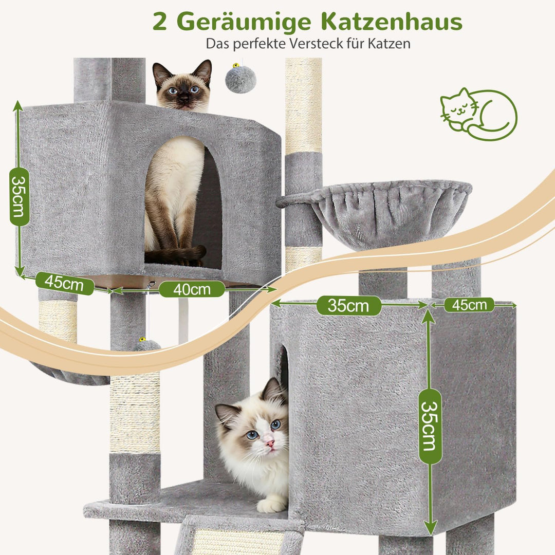Globlazer S69B Kratzbaum XL Stabil Hoch 180 cm für Grosse Main Coon Katzen | Katzenbaum grosse katze