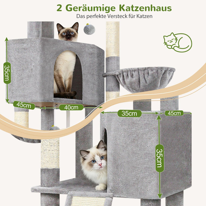 Globlazer S69B Kratzbaum XL Stabil Hoch 180 cm für Grosse Main Coon Katzen | Katzenbaum grosse katze