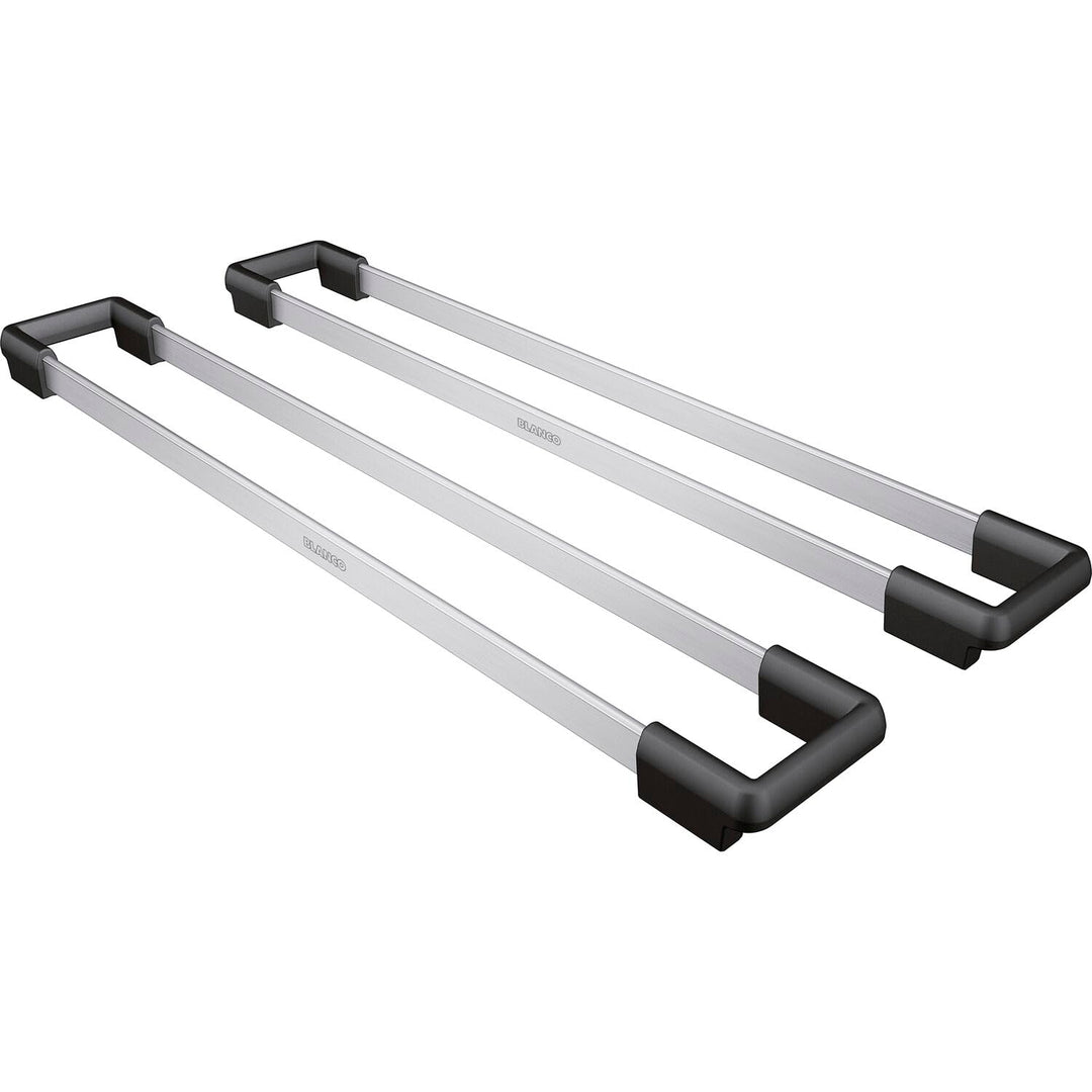 BLANCO 2 x TOP-Schienen | Edelstahl/Kunststoff | 416 x 60 mm | Passend zu allen Spülen und Becken mi