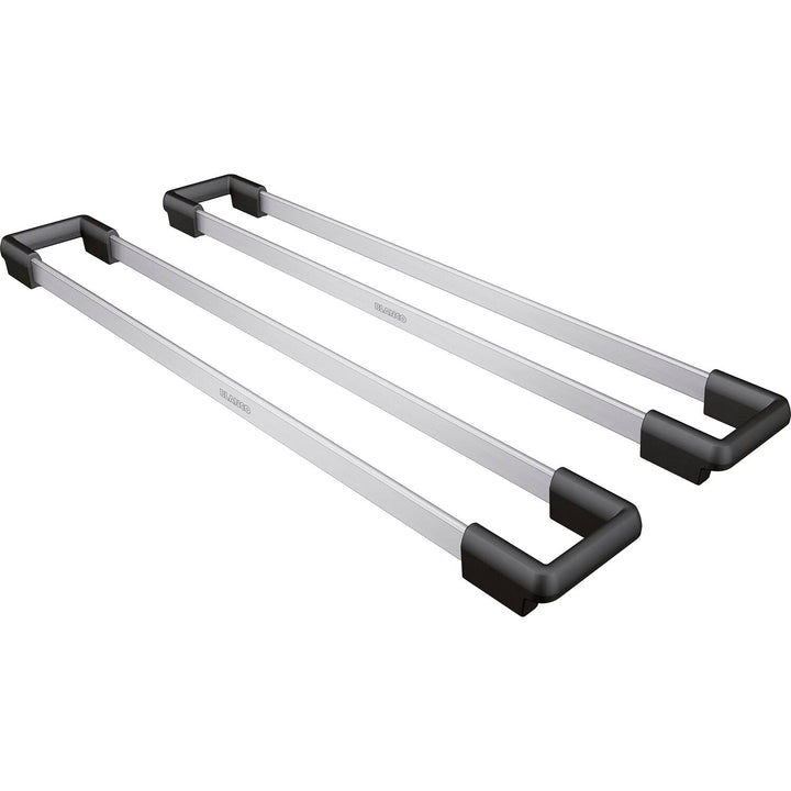 BLANCO 2 x TOP-Schienen | Edelstahl/Kunststoff | 416 x 60 mm | Passend zu allen Spülen und Becken mi