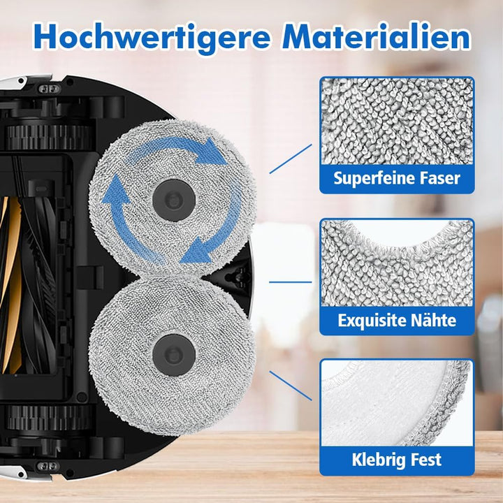 Zubehör für Dreame X40 Ultra Complete/X40 Master/L40 Ultra/Mova P50 Pro Ultra – 1 Hauptbürste, 6 Sta