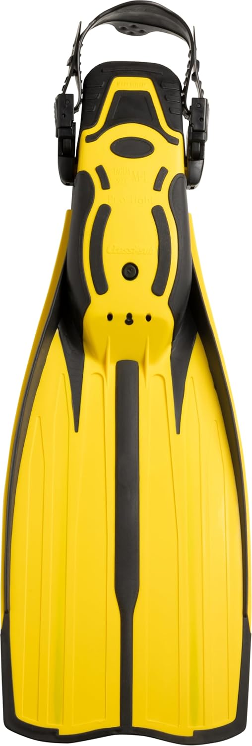 Cressi Pro Light Open Heel Tauchen Flossen XS/S (37/39) Schwarz/Gelb, XS/S (37/39) Schwarz/Gelb